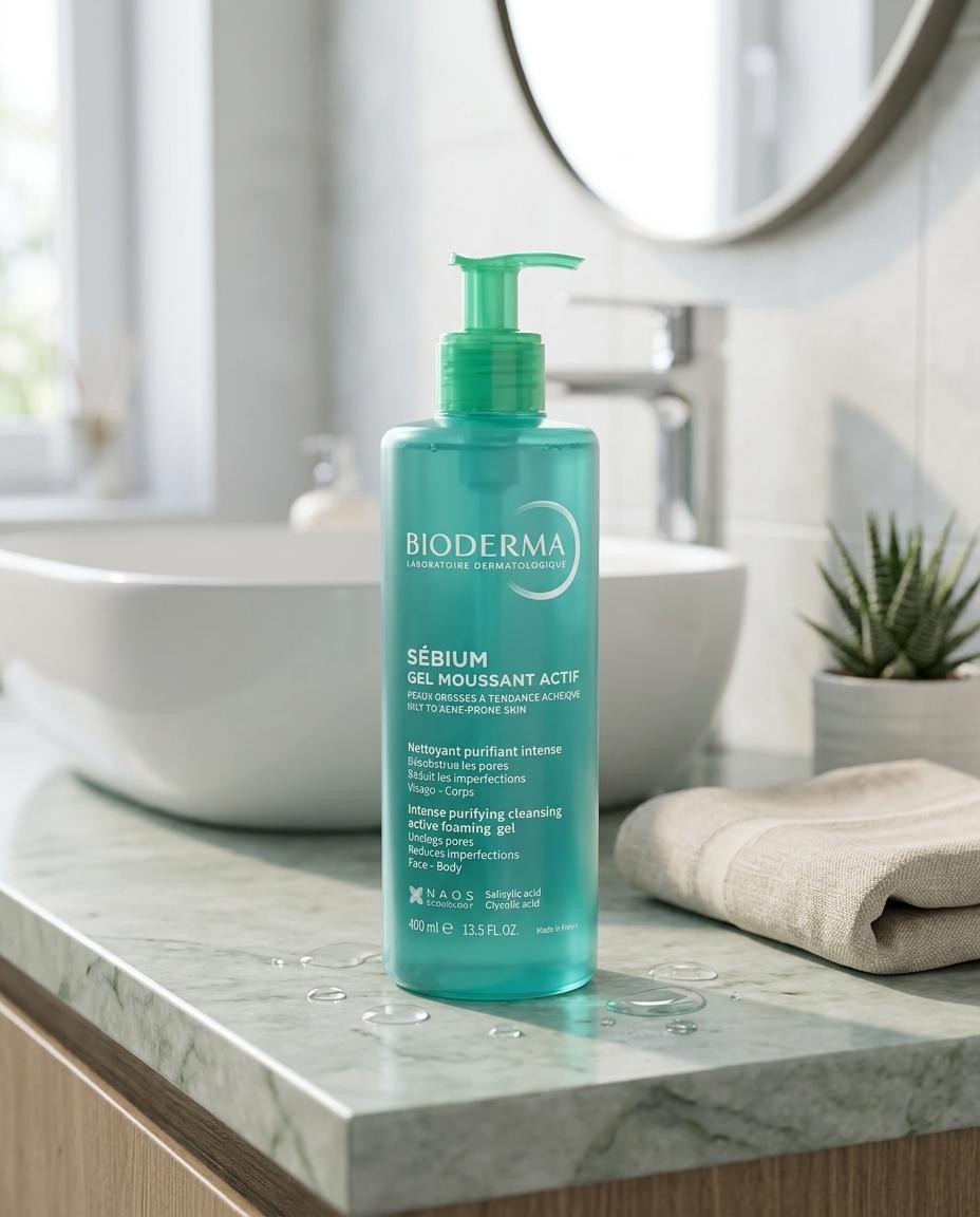 BIODERMA SEBIUM GEL MOUSSANT ACTIF 400ML BIODERMA SEBIUM GEL MOUSSANT ACTIF 400ML